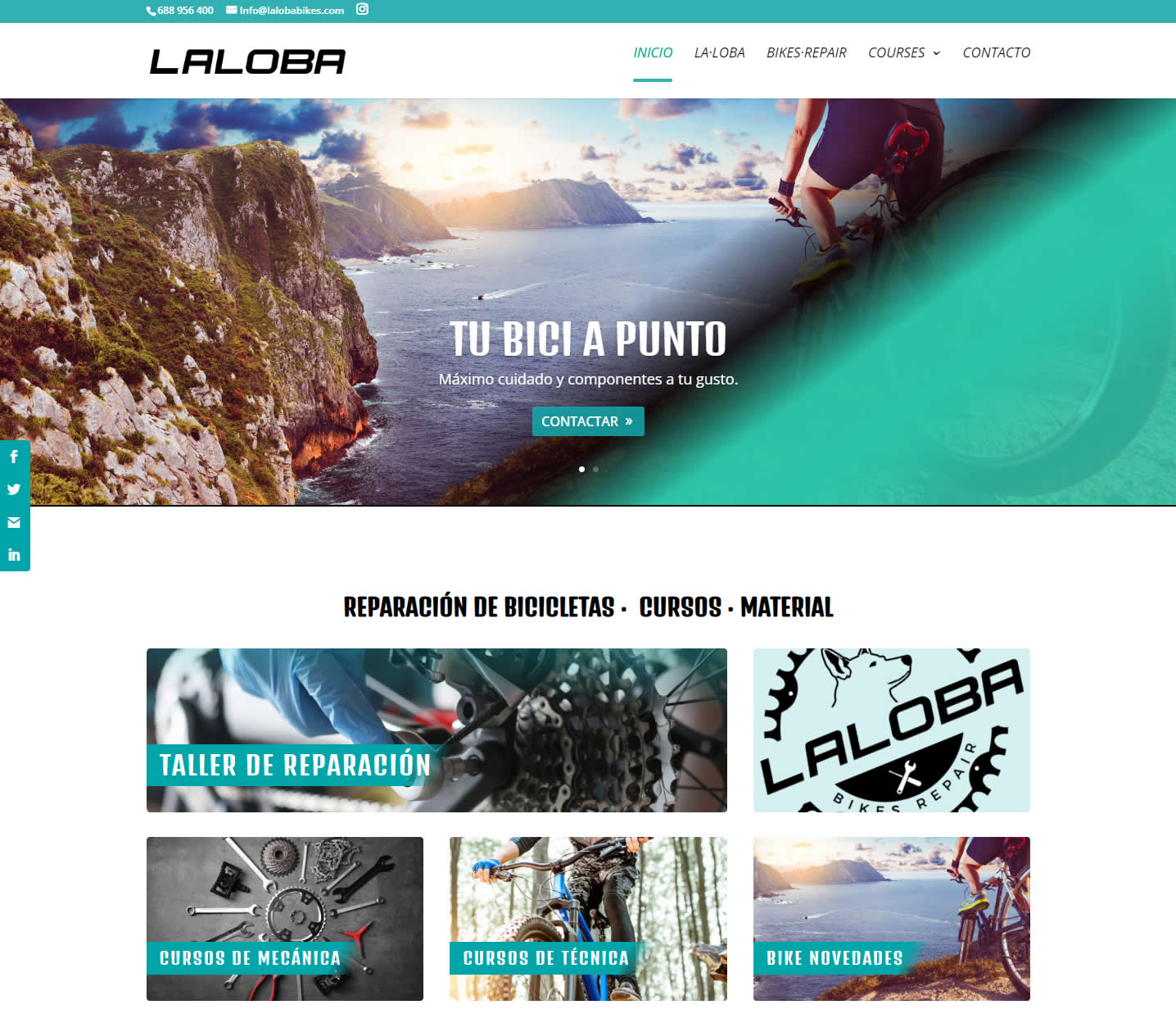 Diseño web: Nueva web de La Loba Bikes Repair